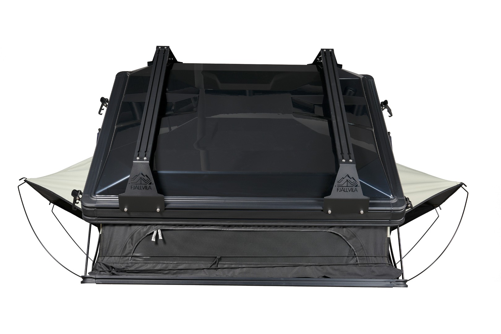 Rückansicht des Fjällvila UppVärme Dachzeltes