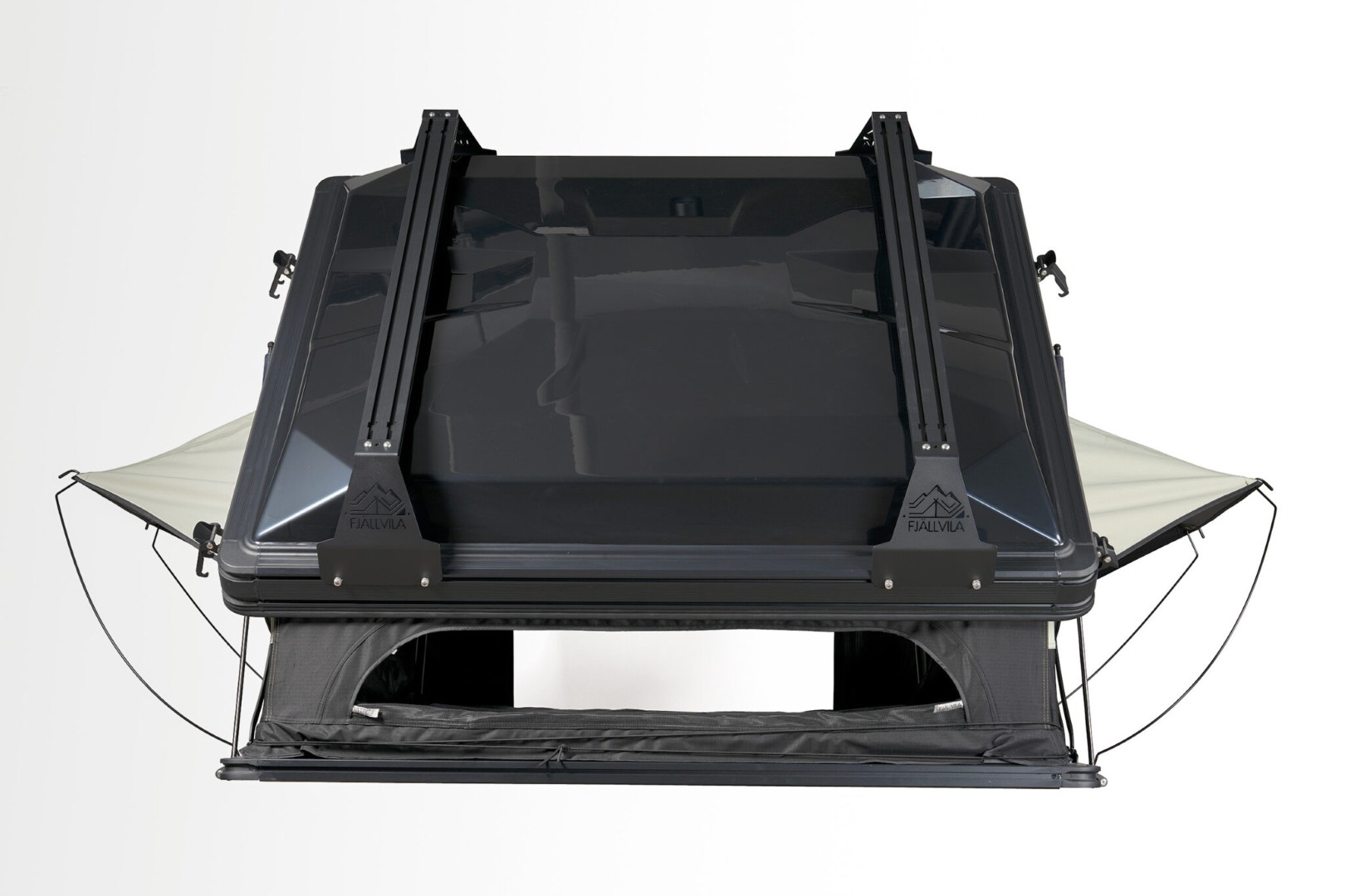 Rückansicht des Fjällvila UppVärme Dachzeltes