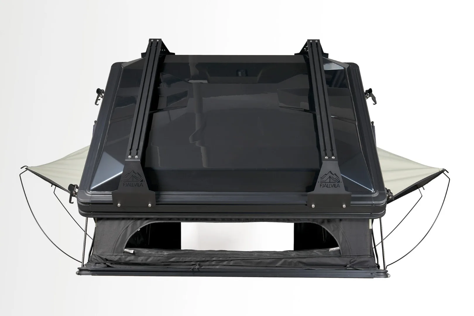 Rückansicht des Fjällvila UppVärme Dachzeltes