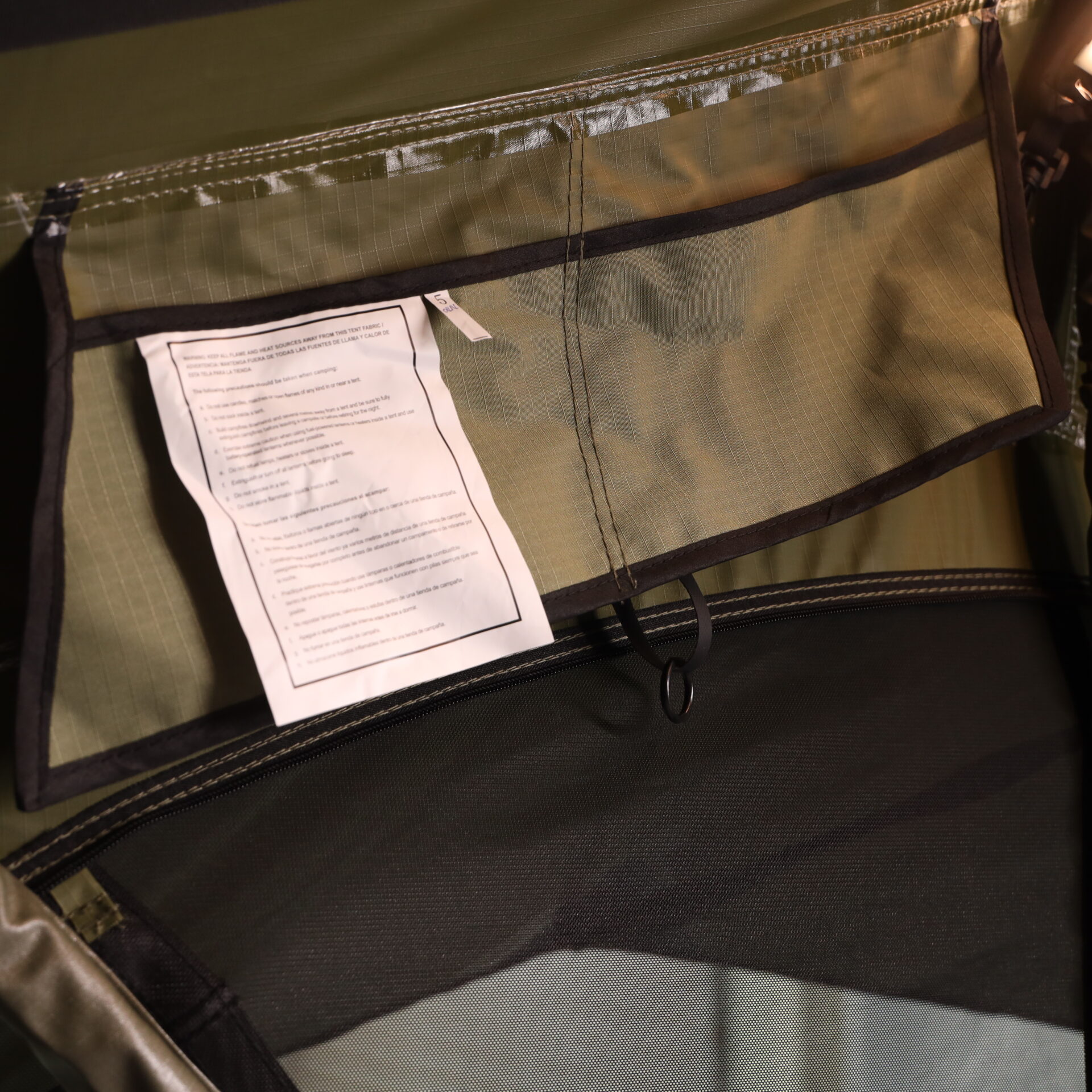 2X2A6398 FjällVila UppLöv 190L Softcover Dachzelt 4+ Personen khaki-grün